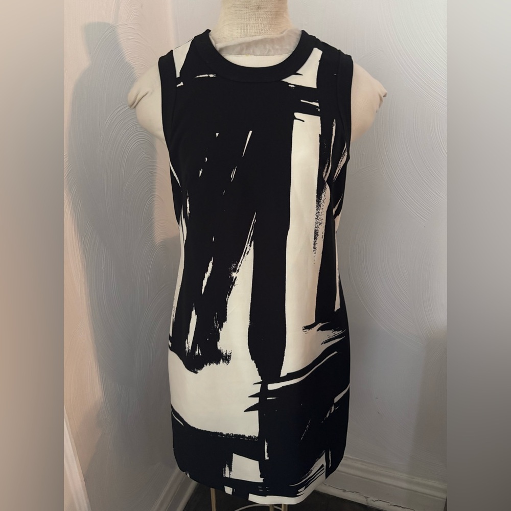 Banana Republic Abstract Line Dress sz 6